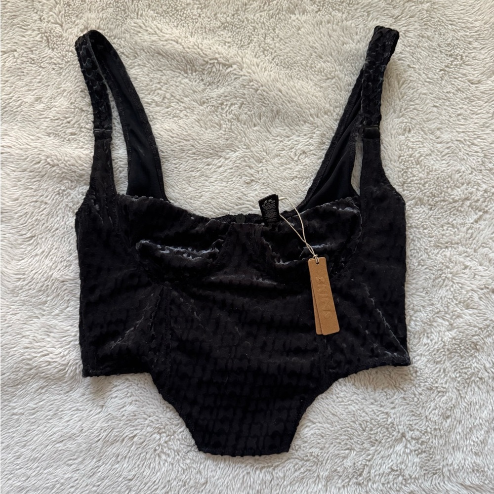 Skims velour corset
